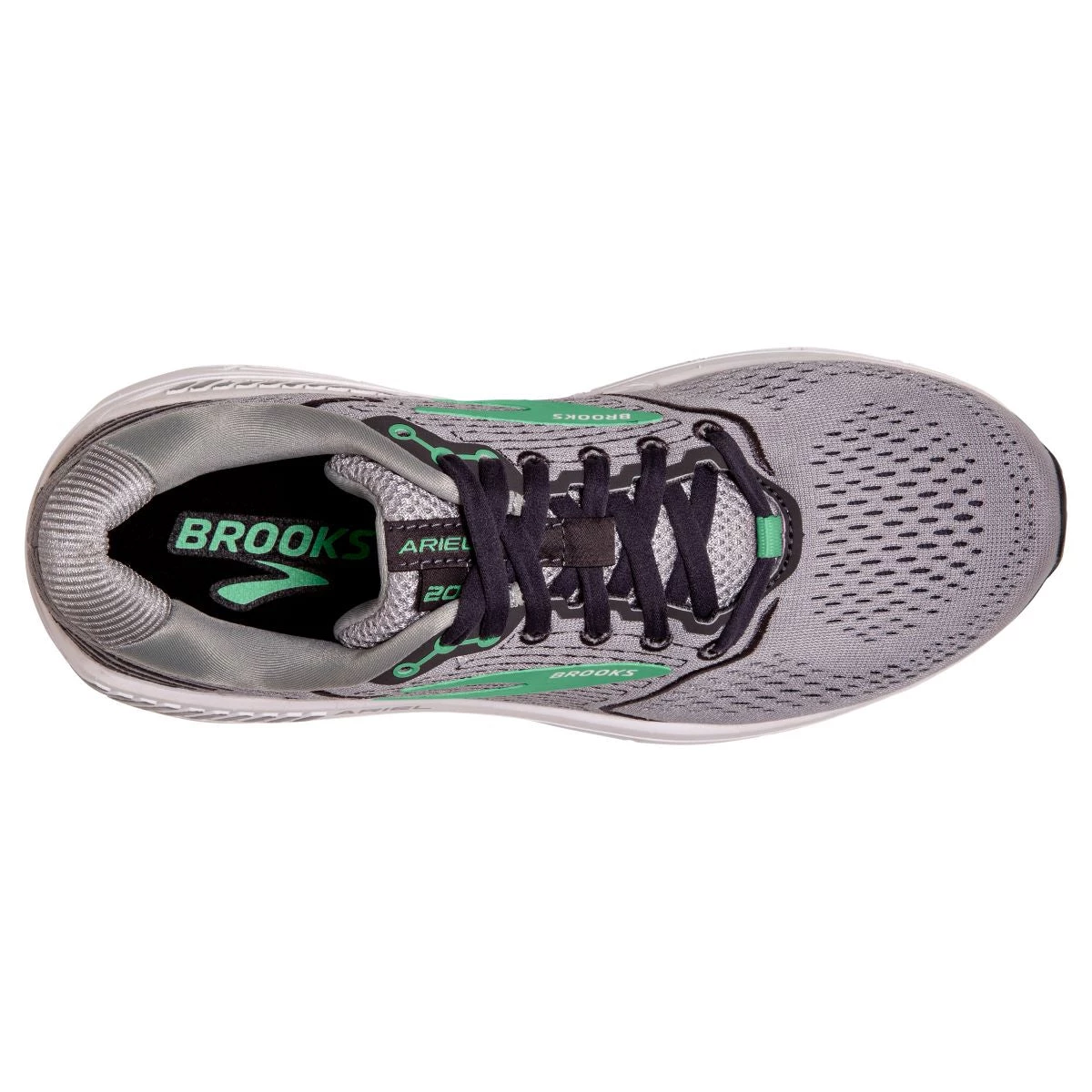 'Brooks' Women's Ariel 20 - Alloy / Blackened Pearl / Green 5 'Brooks' Women's Ariel 20 - Alloy / Blackened Pearl / Green