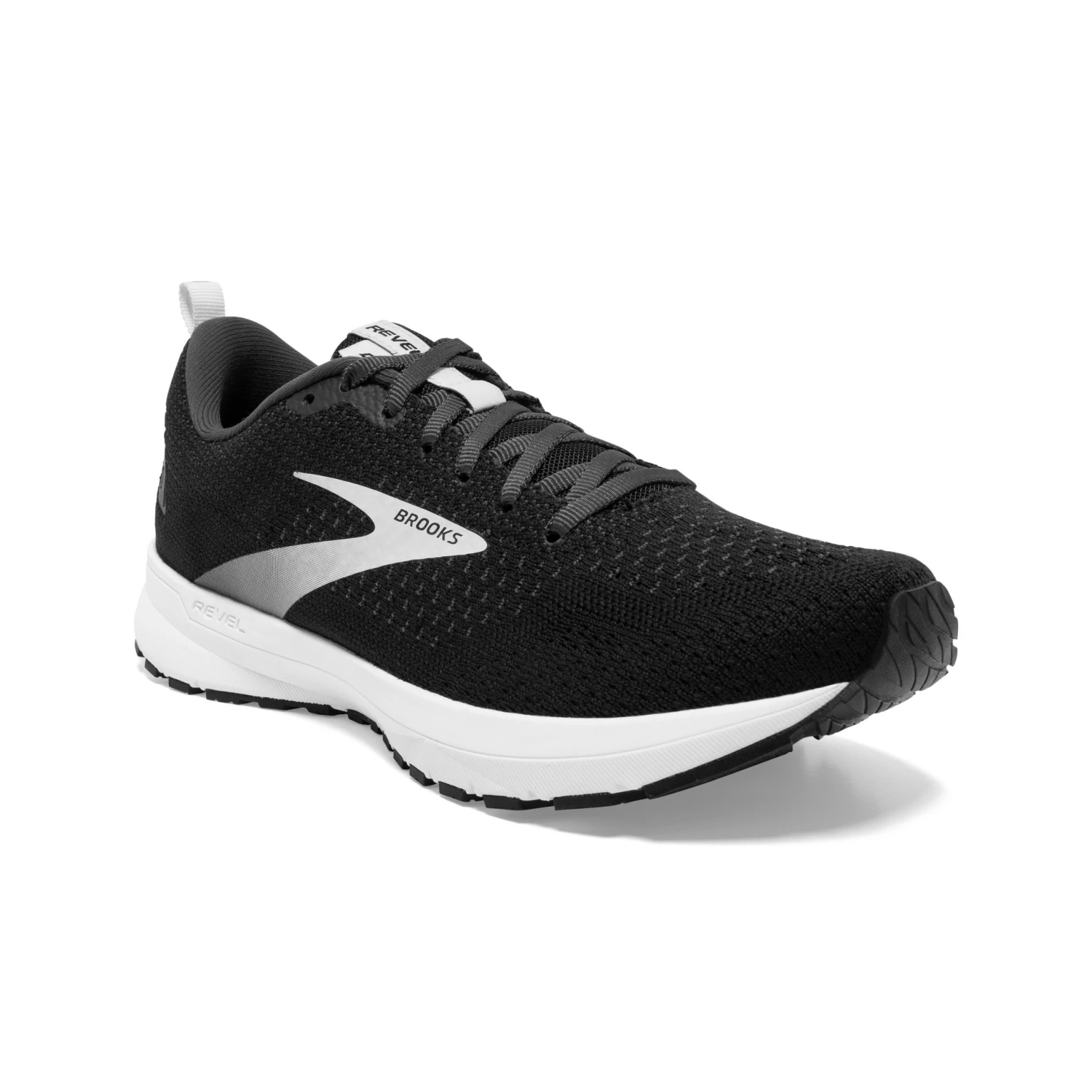 'Brooks' Women's Revel 4 - Black / Oyster / Silver 4 'Brooks' Women's Revel 4 - Black / Oyster / Silver