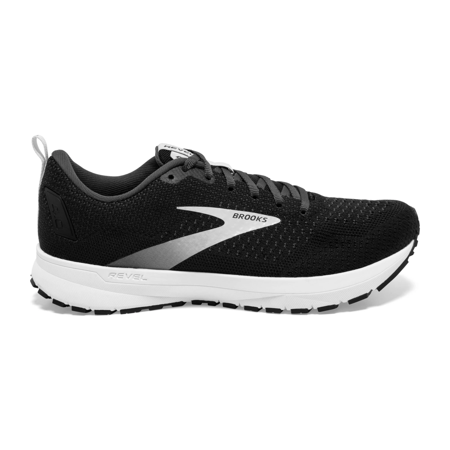 'Brooks' Women's Revel 4 - Black / Oyster / Silver 3 'Brooks' Women's Revel 4 - Black / Oyster / Silver