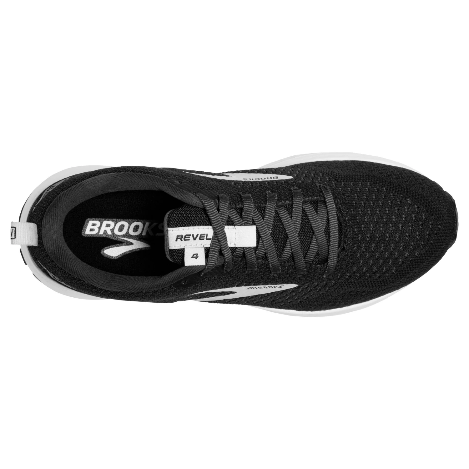 'Brooks' Women's Revel 4 - Black / Oyster / Silver 8 'Brooks' Women's Revel 4 - Black / Oyster / Silver