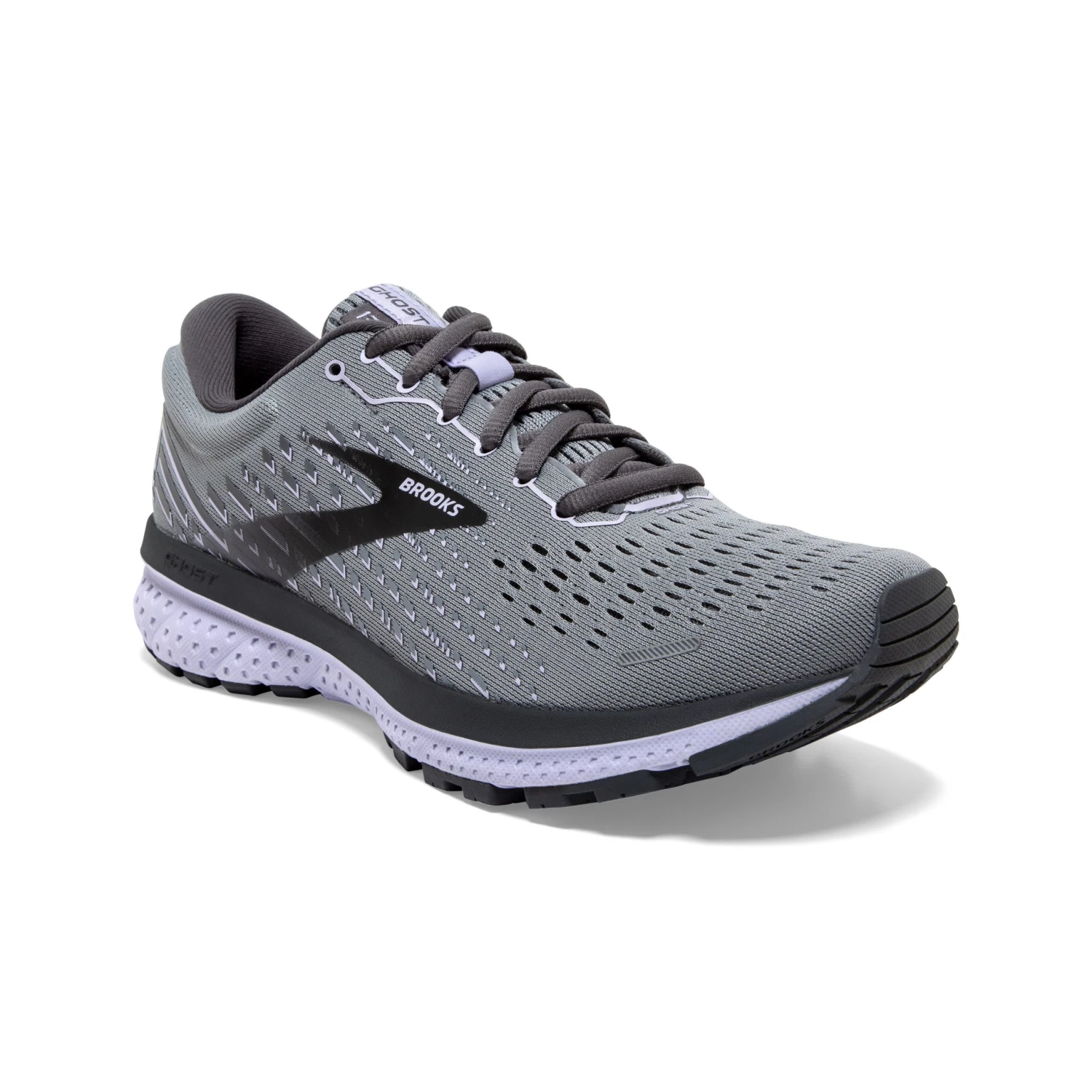 'Brooks' Women's Ghost 13 - Grey / Blackened Pearl / Purple 4 'Brooks' Women's Ghost 13 - Grey / Blackened Pearl / Purple