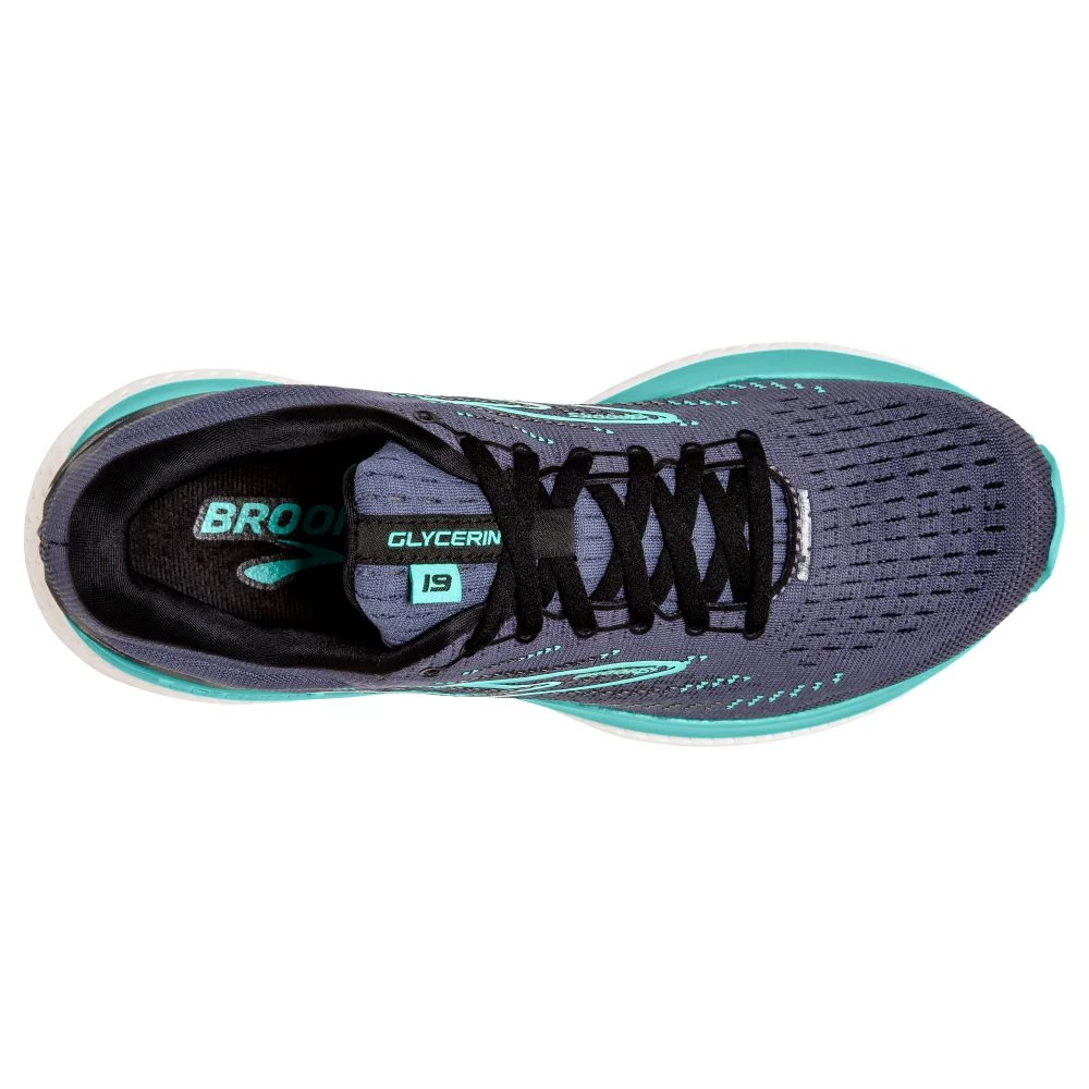 'Brooks' Women's Glycerin 19 - Nightshadow / Black / Blue 5 'Brooks' Women's Glycerin 19 - Nightshadow / Black / Blue