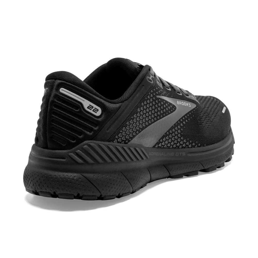 'Brooks' Women's Adrenaline GTS 22 - Black / Black / Ebony 8 'Brooks' Women's Adrenaline GTS 22 - Black / Black / Ebony