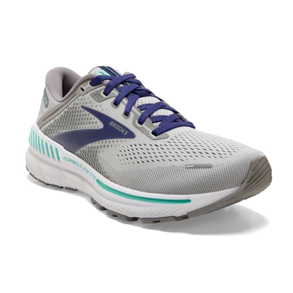 'Brooks' Women's Adrenaline GTS 22 - Alloy / Blue / Green 4 'Brooks' Women's Adrenaline GTS 22 - Alloy / Blue / Green