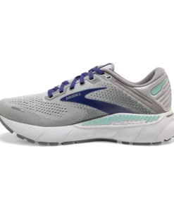'Brooks' Women's Adrenaline GTS 22 - Alloy / Blue / Green 12 'Brooks' Women's Adrenaline GTS 22 - Alloy / Blue / Green
