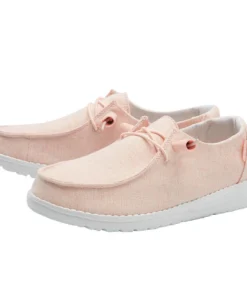 'Hey Dude' Women's Wendy Linen - Pink Lemonade