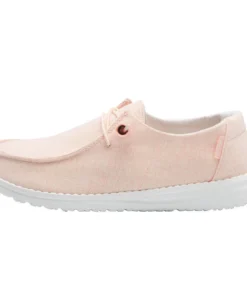 'Hey Dude' Women's Wendy Linen - Pink Lemonade