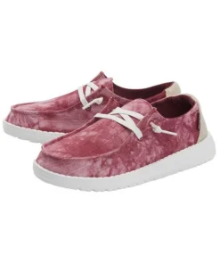 'Hey Dude' Women's Wendy Tie Dye - Red