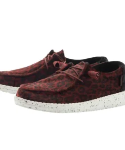 'Hey Dude' Women's Wendy Jungle - Scarlet Leopard