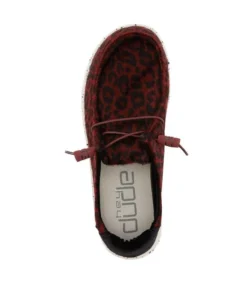 'Hey Dude' Women's Wendy Jungle - Scarlet Leopard
