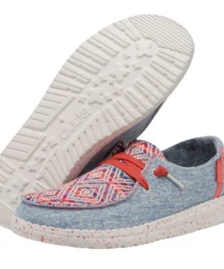 'Hey Dude' Women's Wendy Playa Fiesta - Rojo 10 'Hey Dude' Women's Wendy Playa Fiesta - Rojo