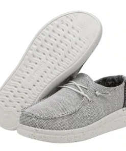 'Hey Dude' Women's Wendy Rise Sox - Stone White