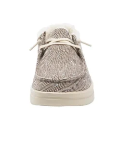 'Hey Dude' Women's Wendy Rise - Brown Herringbone