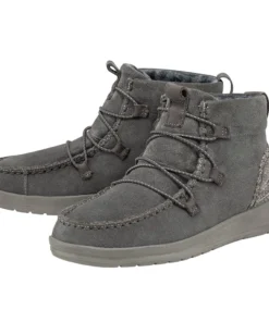 'Hey Dude' Women's Eloise Suede Boot - Carbon