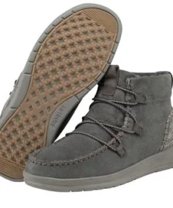 'Hey Dude' Women's Eloise Suede Boot - Carbon