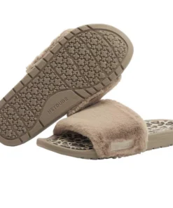 'Hey Dude' Women's Peggy Slide - Tan Cheetah