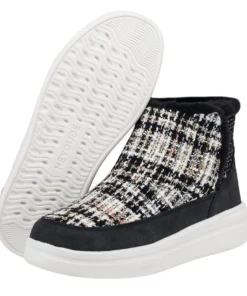'Hey Dude' Women's Mel - Boucle Black