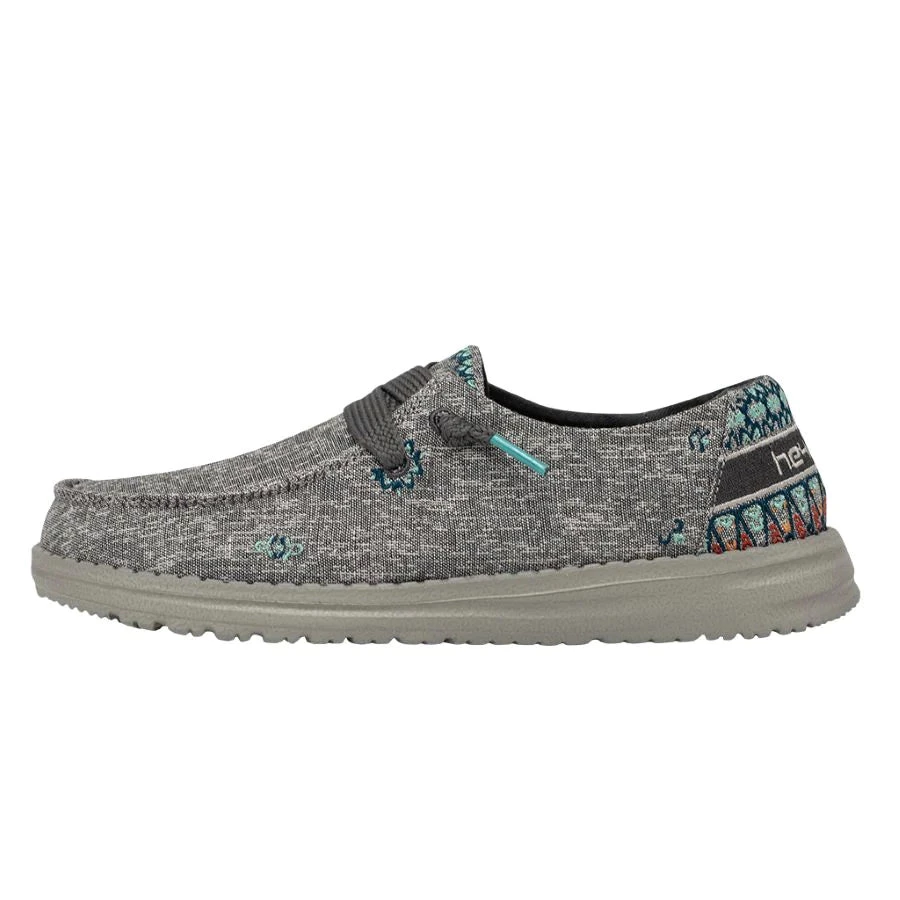 'Hey Dude' Women's Wendy Flora - Tulip Grey 8 'Hey Dude' Women's Wendy Flora - Tulip Grey