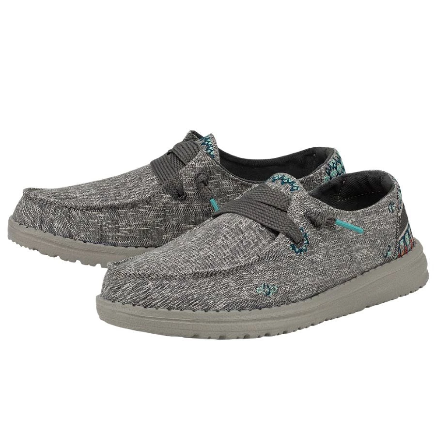 'Hey Dude' Women's Wendy Flora - Tulip Grey 3 'Hey Dude' Women's Wendy Flora - Tulip Grey