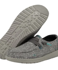 'Hey Dude' Women's Wendy Flora - Tulip Grey 10 'Hey Dude' Women's Wendy Flora - Tulip Grey