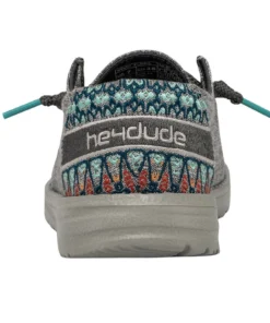 'Hey Dude' Women's Wendy Flora - Tulip Grey 12 'Hey Dude' Women's Wendy Flora - Tulip Grey