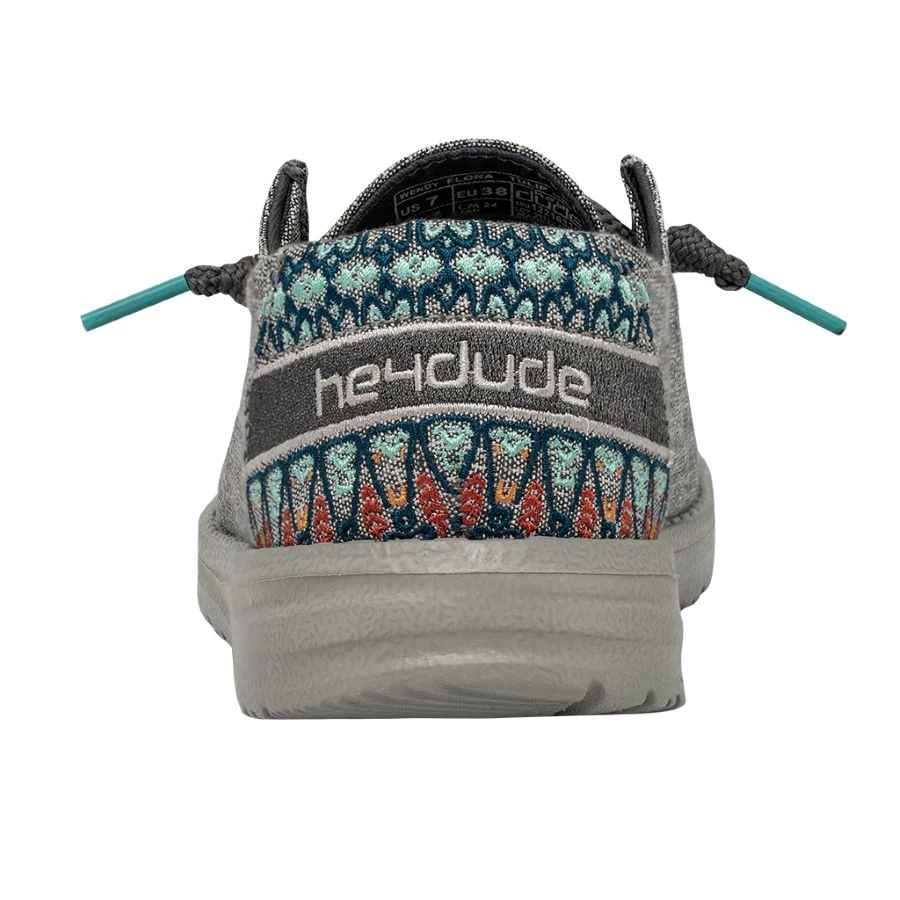 'Hey Dude' Women's Wendy Flora - Tulip Grey 7 'Hey Dude' Women's Wendy Flora - Tulip Grey