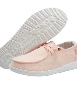 'Hey Dude' Women's Wendy Linen - Pink Lemonade