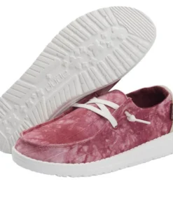 'Hey Dude' Women's Wendy Tie Dye - Red