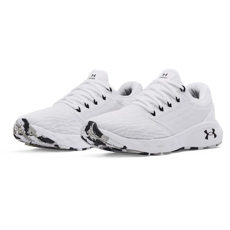 'Under Armour' Men's Charged Vantage Marble - White / Black 6 'Under Armour' Men's Charged Vantage Marble - White / Black