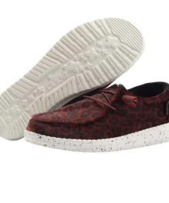 'Hey Dude' Women's Wendy Jungle - Scarlet Leopard