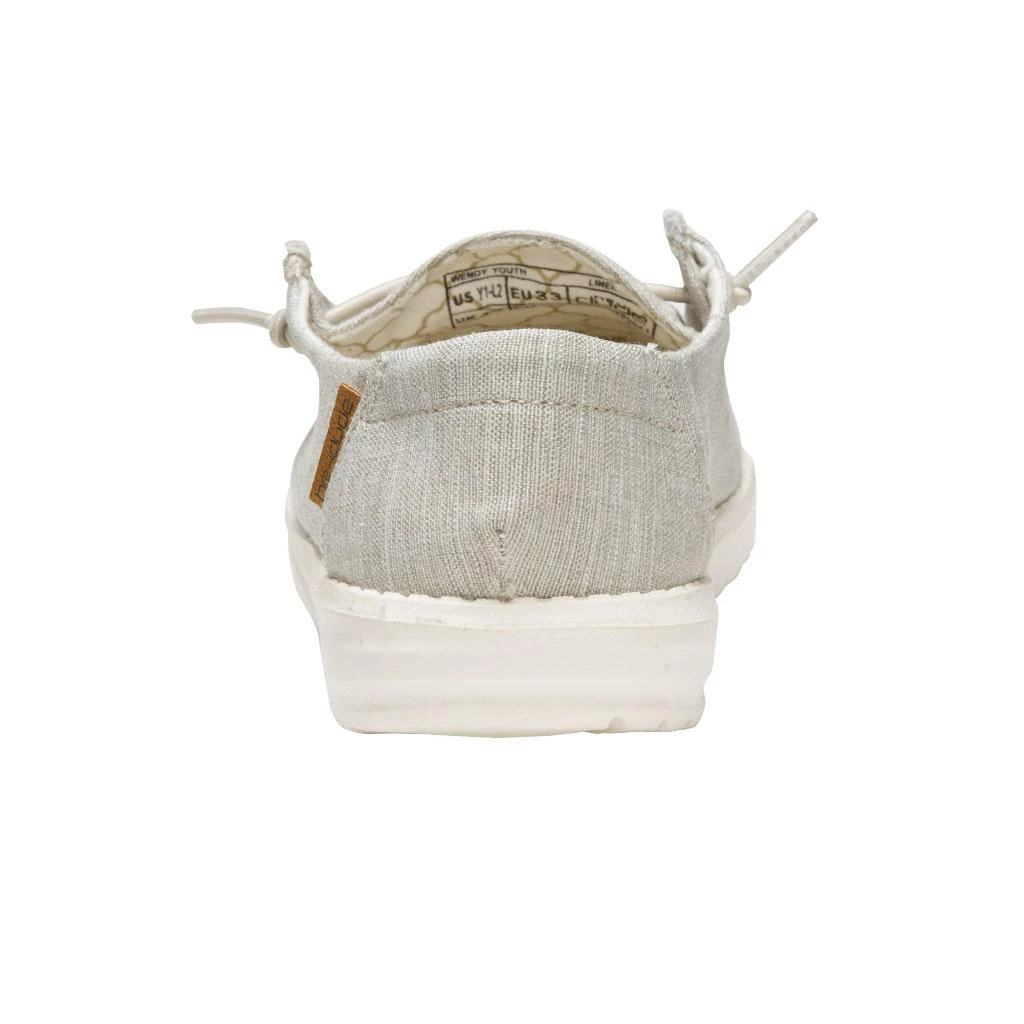 Kids 'Hey Dude' Wendy Linen Youth - Linen Beige 5 Kids 'Hey Dude' Wendy Linen Youth - Linen Beige