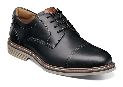'Florsheim' Men's Norwalk Cap Toe Oxford - Black 3 'Florsheim' Men's Norwalk Cap Toe Oxford - Black