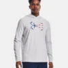 'Under Armour' Men's Iso-Chill Freedom Hook Hoodie - Halo Gray / White