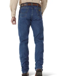 'Wrangler' Men's George Strait Cowboy Cut® Original Fit - Heavyweight Stone Denim 9 'Wrangler' Men's George Strait Cowboy Cut® Original Fit - Heavyweight Stone Denim