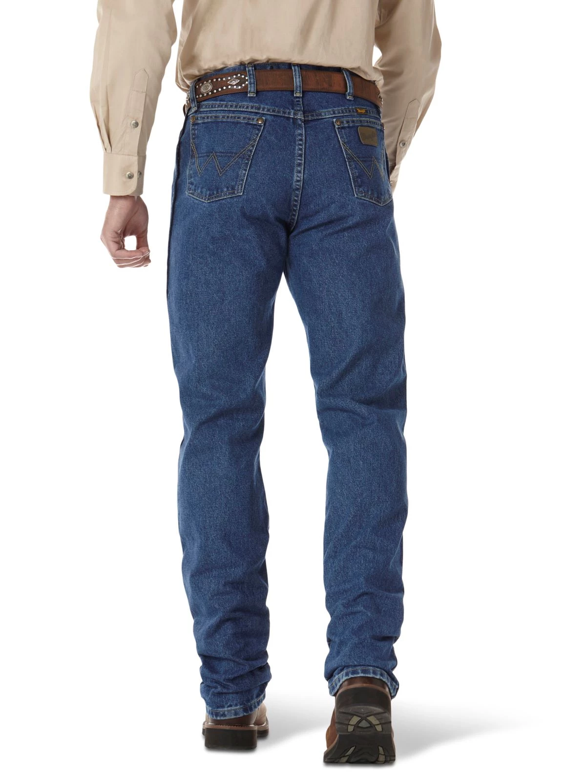 'Wrangler' Men's George Strait Cowboy Cut® Original Fit - Heavyweight Stone Denim 4 'Wrangler' Men's George Strait Cowboy Cut® Original Fit - Heavyweight Stone Denim