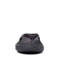 'OOFOS' Women's OOlala Thong - Black Patent