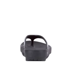 'OOFOS' Women's OOlala Thong - Black Patent