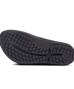 'OOFOS' Women's OOlala Thong - Black Patent