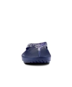 'OOFOS' Women's OOlala Thong Limited Edition - Navy / Silver Snake 11 'OOFOS' Women's OOlala Thong Limited Edition - Navy / Silver Snake