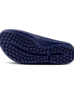 'OOFOS' Women's OOlala Thong Limited Edition - Navy / Silver Snake 10 'OOFOS' Women's OOlala Thong Limited Edition - Navy / Silver Snake