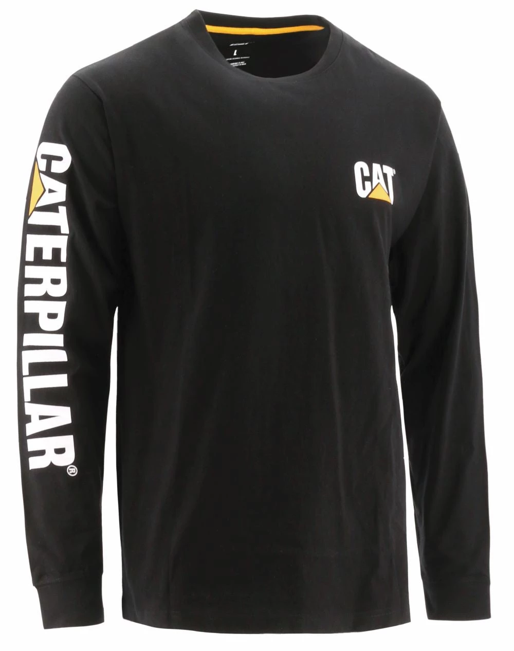 'Caterpillar' Men's Trademark Banner Tee - Black 3 'Caterpillar' Men's Trademark Banner Tee - Black