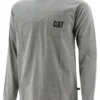 'Caterpillar' Men's Trademark Pocket T-Shirt - Dark Heather Grey