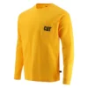 'Caterpillar' Men's Trademark Pocket T-Shirt - Yellow / Black