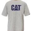 'Caterpillar' Men's Trademark Logo Tee - Heather Grey
