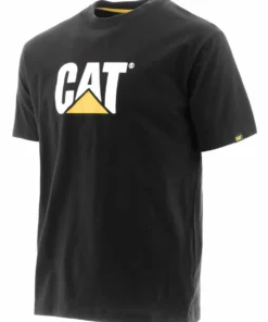 'Caterpillar' Men's Trademark Logo Tee - Black