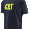 'Caterpillar' Men's Trademark Logo Tee - Navy