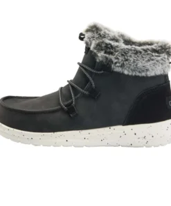 'Hey Dude' Women's Eloise Recycled Leather - Black