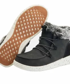 'Hey Dude' Women's Eloise Recycled Leather - Black