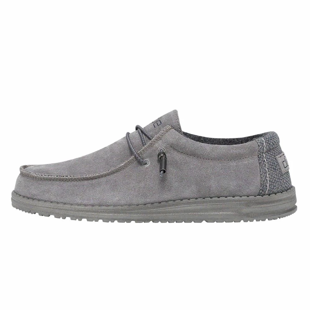 'Hey Dude' Men's Wally Suede - Ash 8 'Hey Dude' Men's Wally Suede - Ash