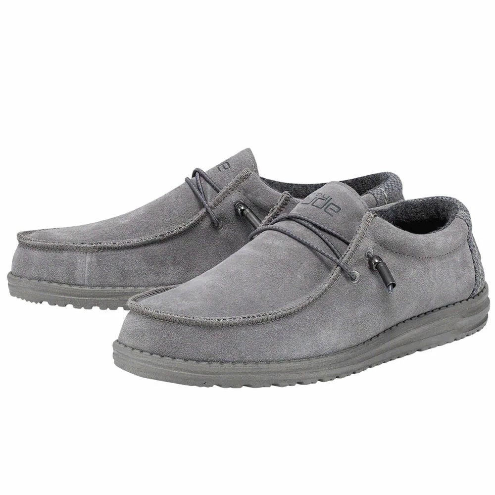 'Hey Dude' Men's Wally Suede - Ash 3 'Hey Dude' Men's Wally Suede - Ash